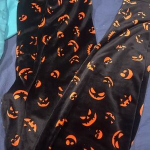 Halloween Themed Black and Orange Women's Leggings